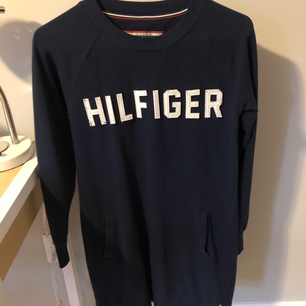Tommy Hilfiger Navy Blue Sweater Dress